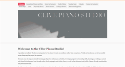 Desktop Screenshot of clivepianostudio.com