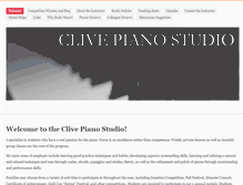 Tablet Screenshot of clivepianostudio.com